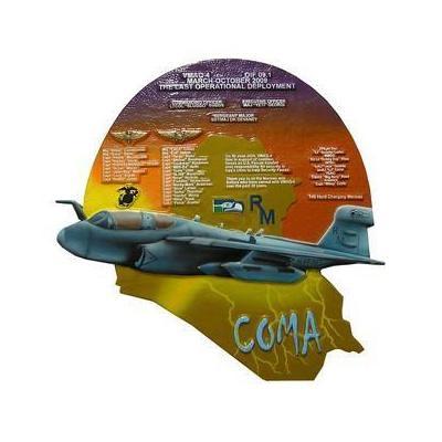 VMAQ-4 COMA Marine Corps Deployment Plaque