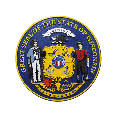 Wisconsin State Seal Plaque