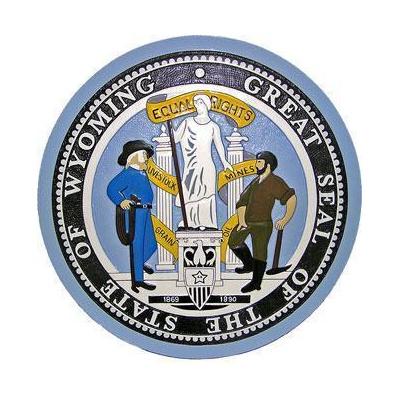 Wyoming State Seal Plaque