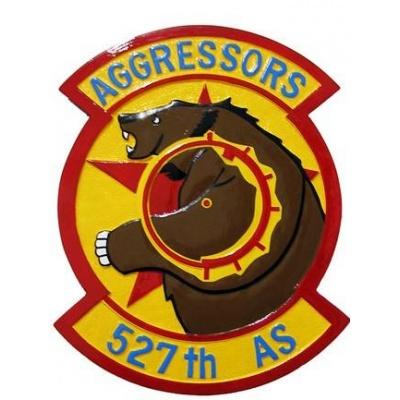 aggressors 527th as seal plaque