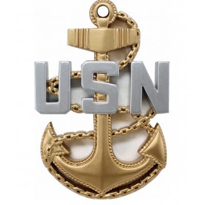 USN CPO Anchor Badge Plaque