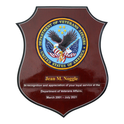 Department of Veterans Affairs Retirement Plaque — additional product photograph 2584