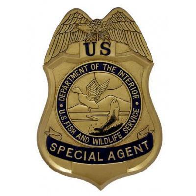 fish and wildlife service special agents badge plaque