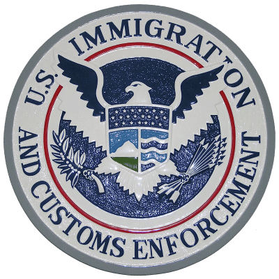 ice plaque us immigration and customs enforcement seal plaque