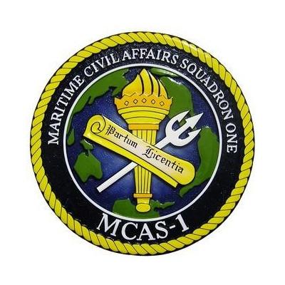 maritime civil affairs squadron one mcas seal plaque