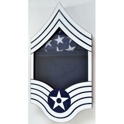 shadow box us air force e9 painted finish
