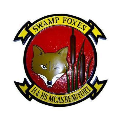 swamp foxes mcas beaufort handhs headquarters and headquarters support plaque