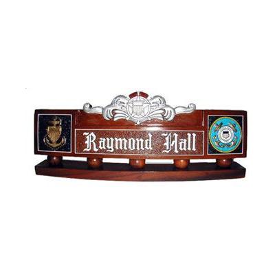 us coast guard desk nameplate custom design