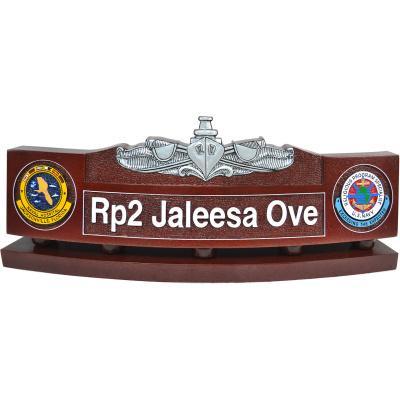 US Navy Enlisted Surface Warfare Specialist Desk Nameplate v2