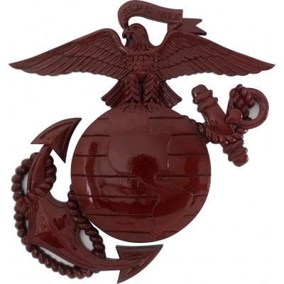 usmc_ega_eagle_globe_and_anchor_plaque_wood_natural_finish