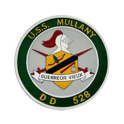 uss mullany ships plaque