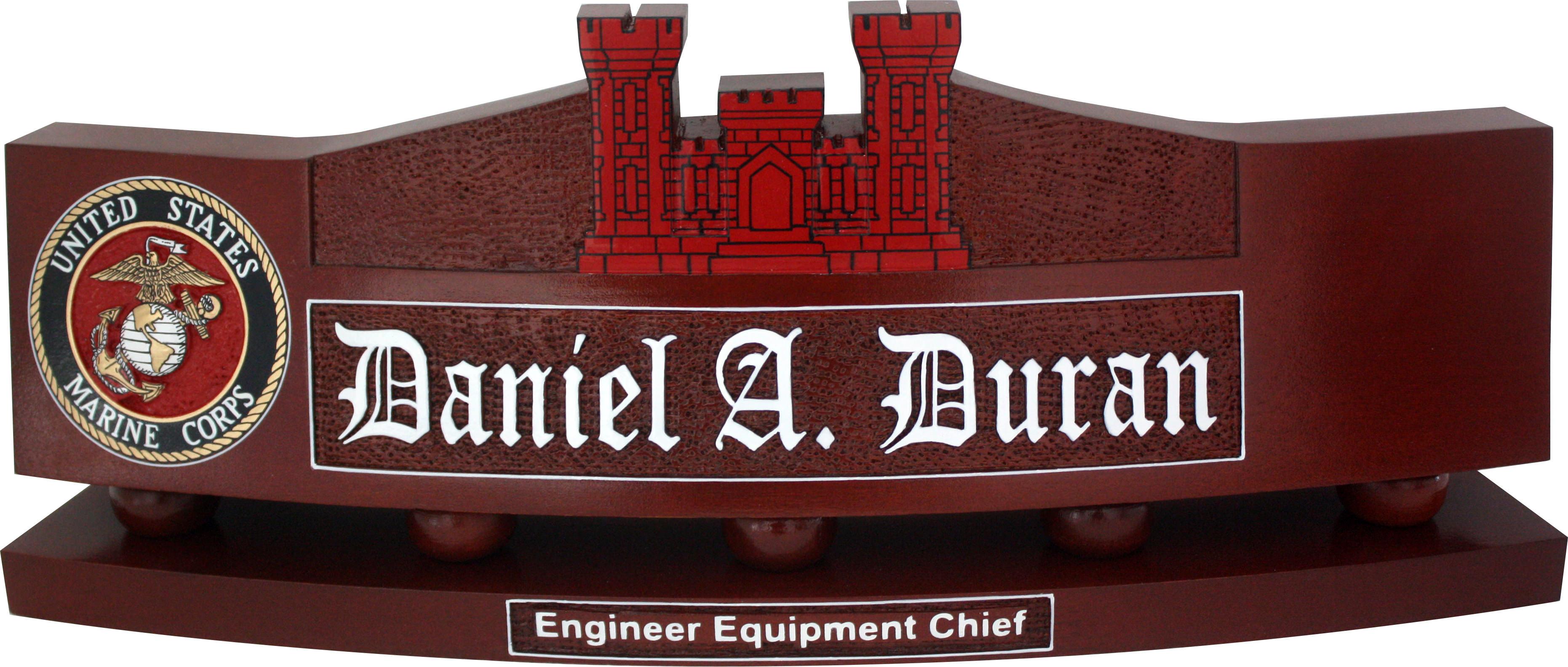 US Army Engineer Desk Nameplate