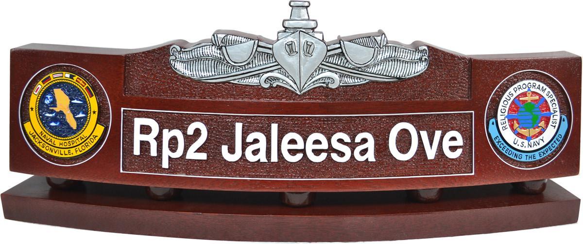 Us Navy Enlisted Surface Warfare Specialist Desk Nameplate