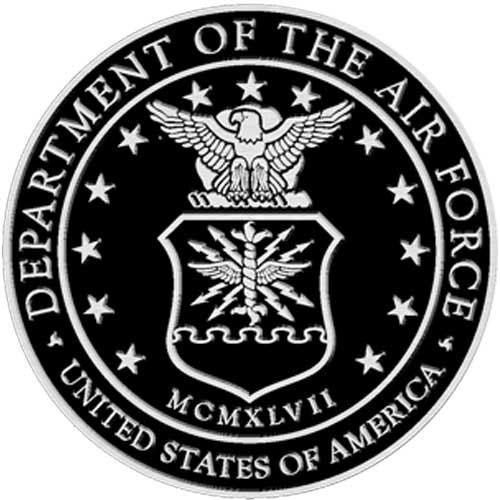 air force seal black and white