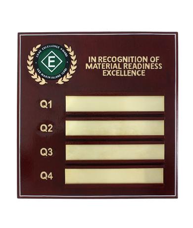 Military-Award-Plaque-with-Brass-Plates-for-Inscriptions