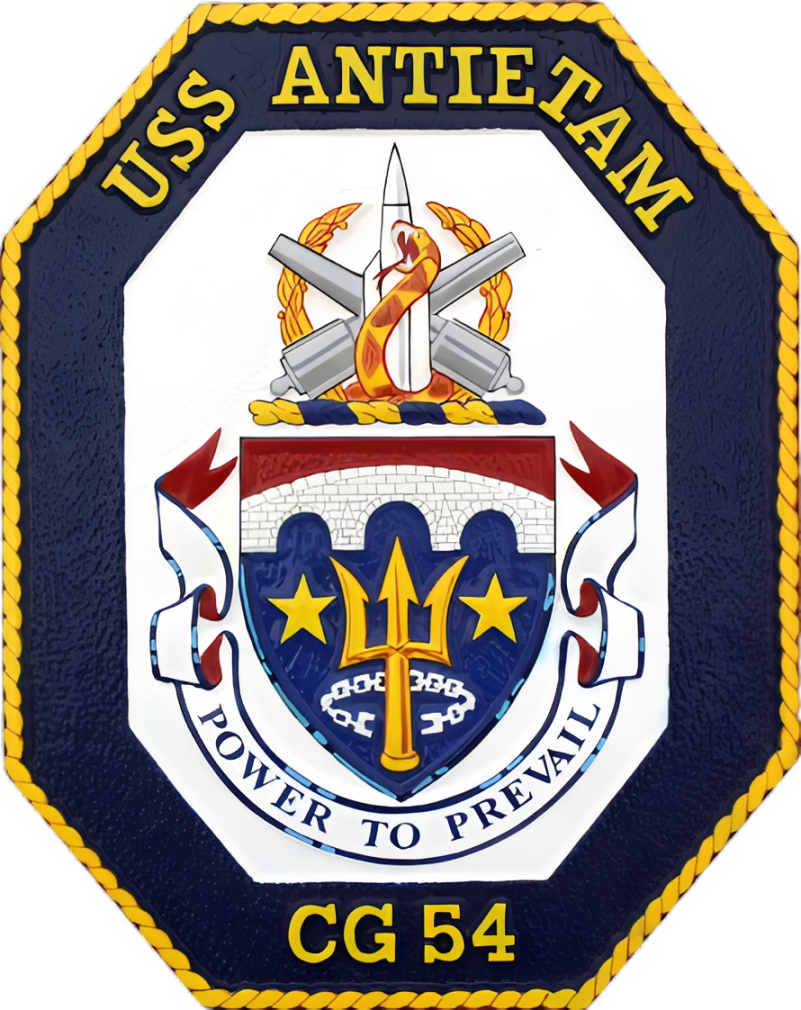 USS Antietam Ship Crest Plaque