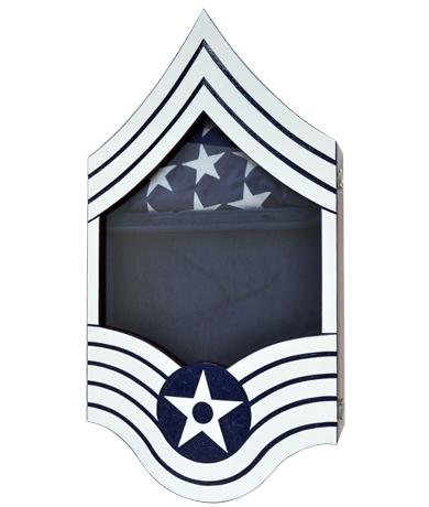 shadow box us air force e9 painted finish
