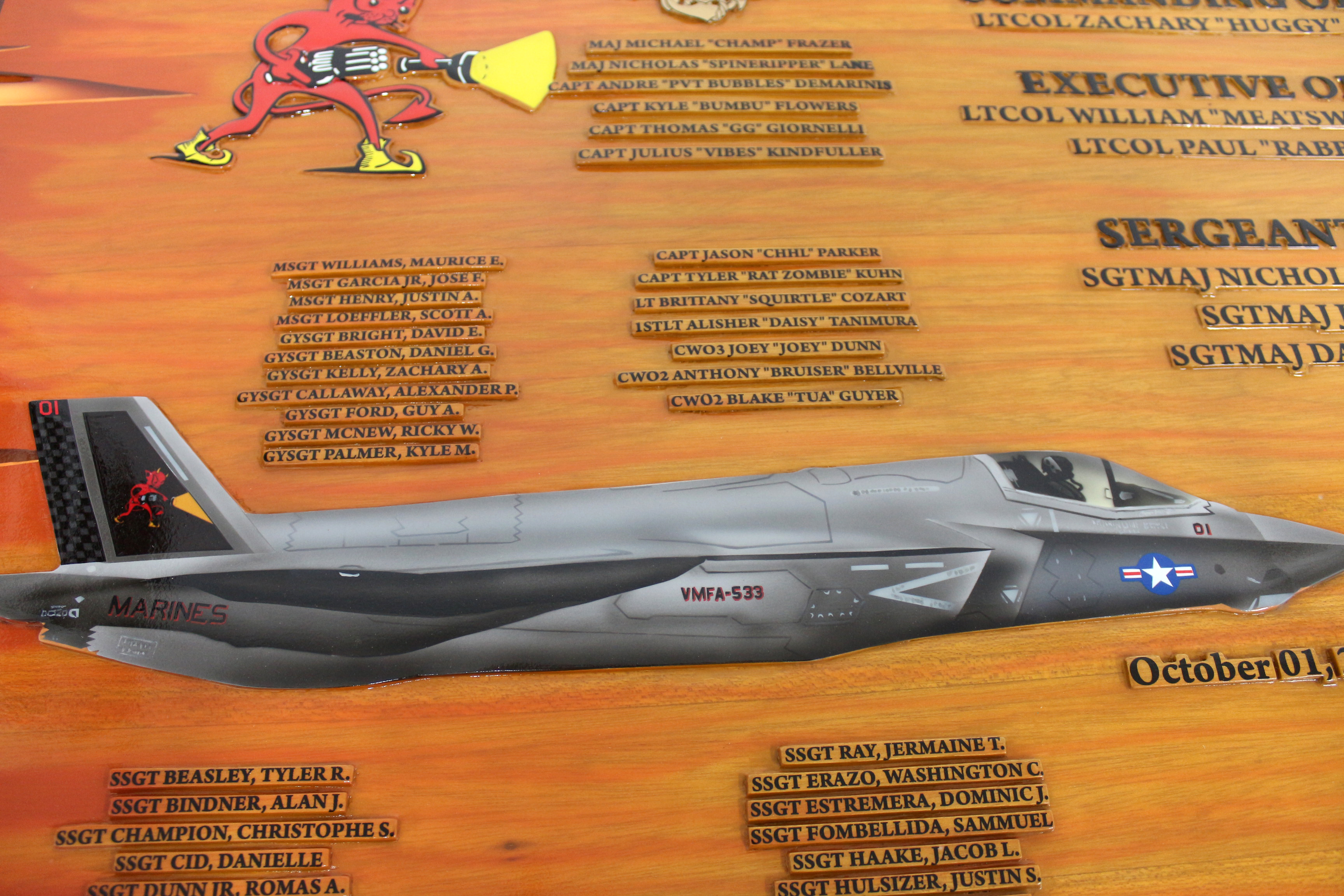 example of plankowner plaque 4