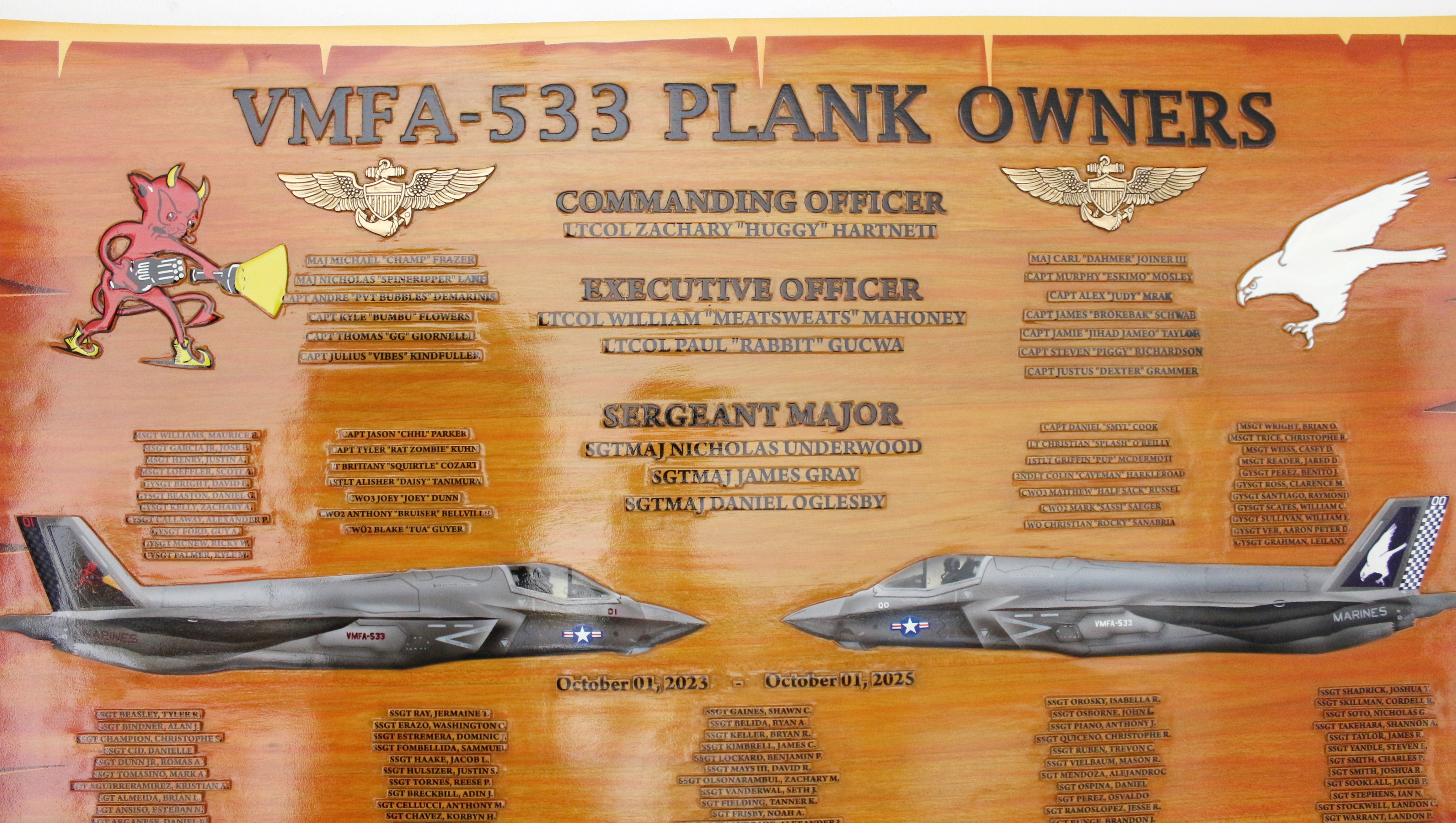 US Navy Plank Owners Plaque